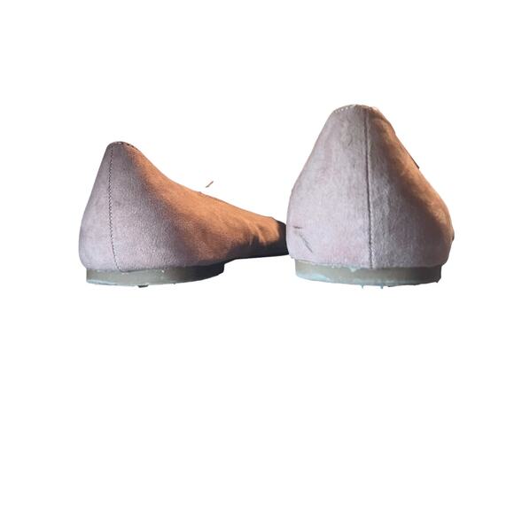 Torrid Pink Suede Pointed Toe Flats Bow Detail Wide Width 9.5 WW Balletcore - Picture 8 of 11